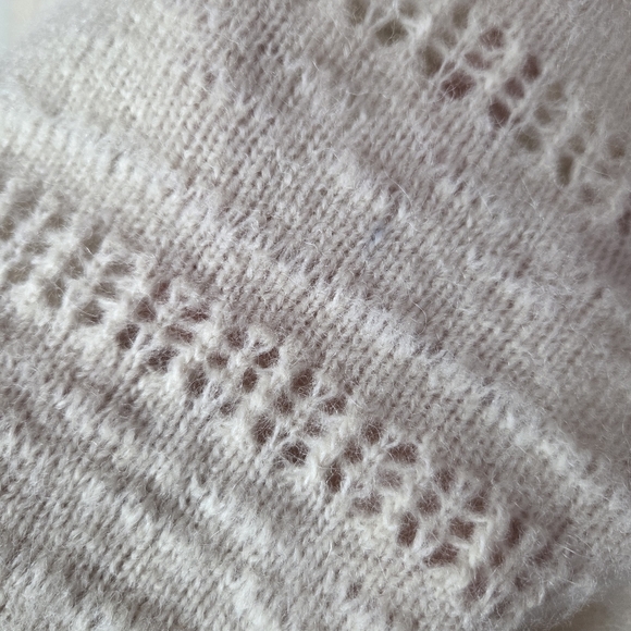 Treasure & Bond Womens XS Knit Sweater Cream Alpaxa Wool Crew Neck - Picture 13 of 16